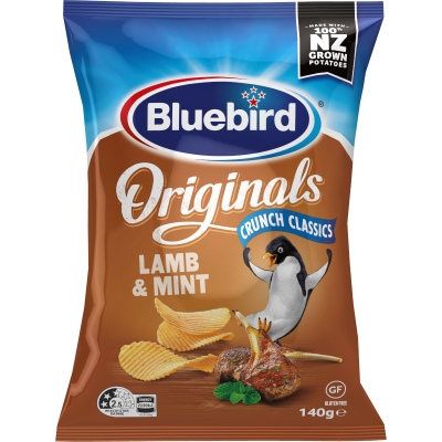 Bluebird Originals Lamb & Mint Potato Chips 140g