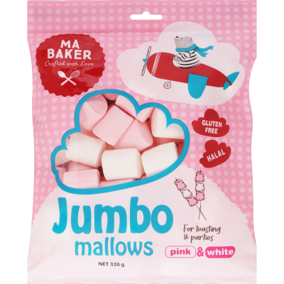 Ma Baker Jumbo Mallows 320g