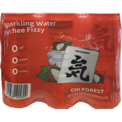 Genki  Forest Lychee Sparkling Water 6 x 330ml