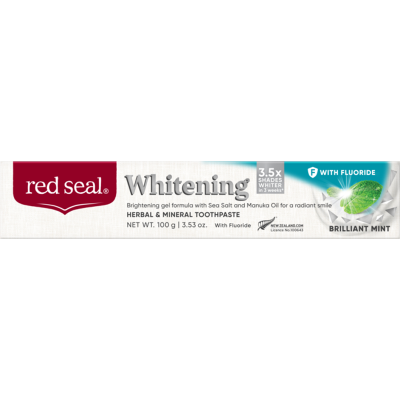 Red Seal Whitening Brilliant Mint With Fluoride Toothpaste 100g