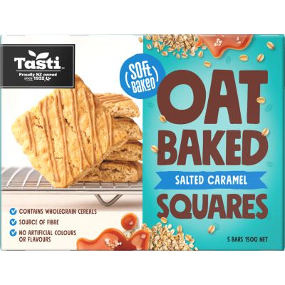 Tasti Salted Caramel Oat Baked Squares 150g