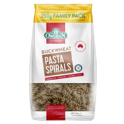 Orgran Buckwheat Pasta Spirals 350g