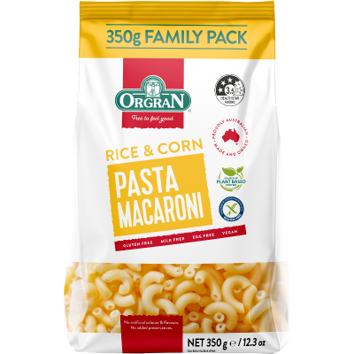 Orgran Rice & Corn Macaroni Pasta 350g