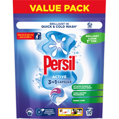 Persil Active 3 In 1 Laundry Capsules 50pk