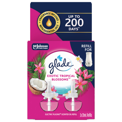 Glade Electric Scented Oil Refill Exotic Tropical Blossoms 40ml