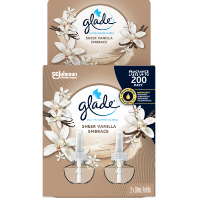 Glade Sheer Vanilla Embrace Electric Scented Oil Refill 40ml