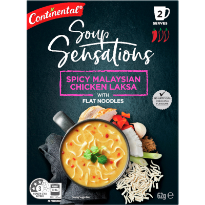 Continental Sensations Spicy Malaysian Chicken Laksa Cup-a-soup 62g