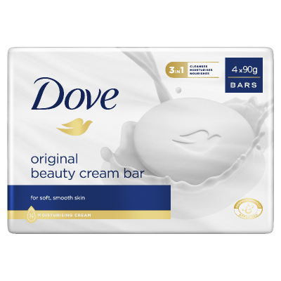 Dove Original Beauty Cream Bar Soap 4 x 90g