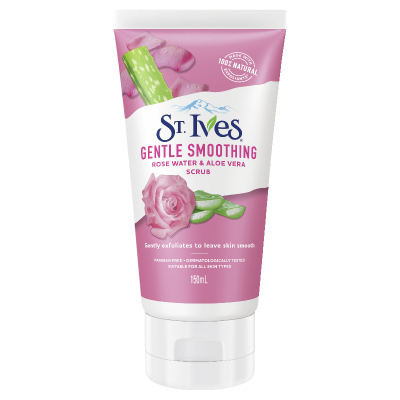 St Ives Gentle Smoothing Rose Water & Aloe Vera Scrub 150ml