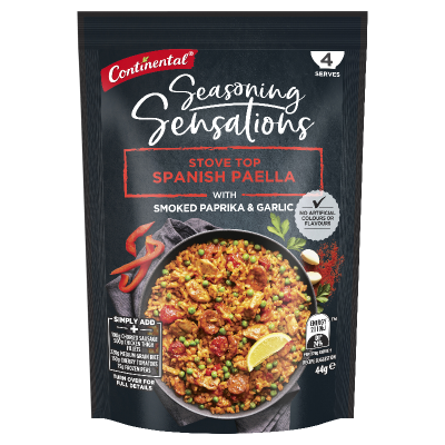 Continental Seasoning Sensations Stove Top Spanish Paella Recipe Base 44g