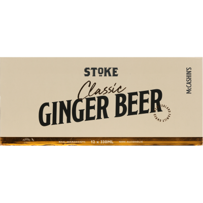 Stoke Classic Ginger Beer Cans 12 x 330ml