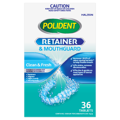 Polident Retainer & Mouthguard Active Bubbles Cleanser 36pk