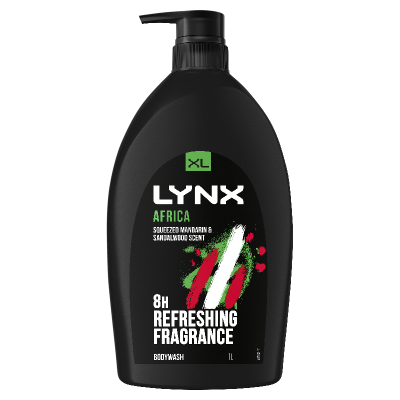 Lynx Africa Squeezed Mandarin & Sandalwood Scent Body Wash 1l