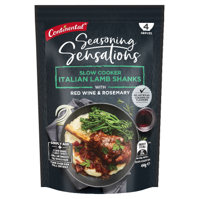 Continental Seasoning Sensations Slow Cooker Italian Lamb Shanks Recipe Base 44g