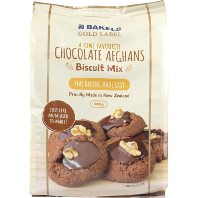 Bakels Gold Label Chocolate Afghan Biscuit Mix 500g