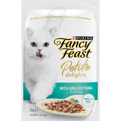 Purina Fancy Feast Petite Delights Grilled Tuna In Gravy Gourmet Cat Food 50g