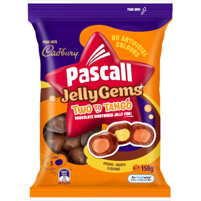 Pascall Two To Tango Jelly Gems 150g