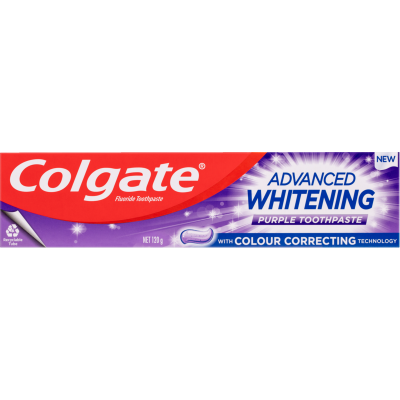 Colgate Advanced Whitening Purple Toothpaste 120g