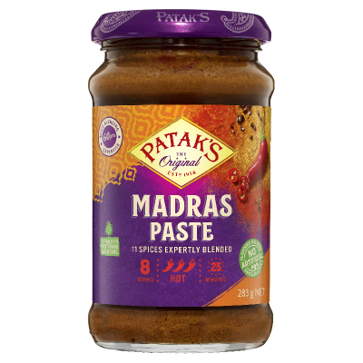 Patak's Madras Paste Cooking Sauce 283g