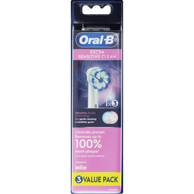 Oral-B Extra Senstivie Electric Brush Heads 3pk