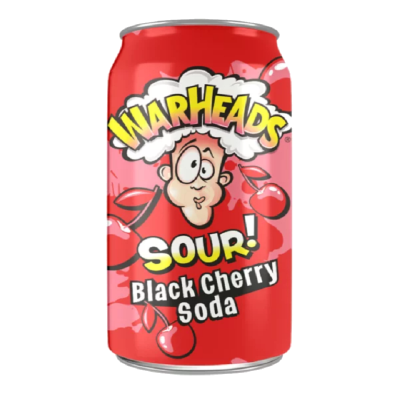 Warheads Sour! Black Cherry Soda 355ml