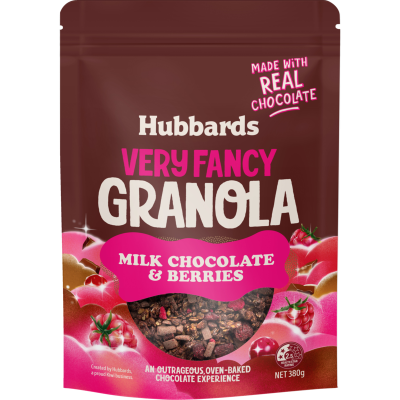 Hubbards Very Fancy Milk Chocolate & Berries Granola 380g