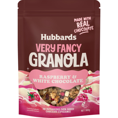 Hubbards Very Fancy Raspberry & White Chocolate Granola 380g