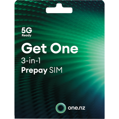 One NZ 5G Prepay Triple Sim Mobile Card Pack 1pk