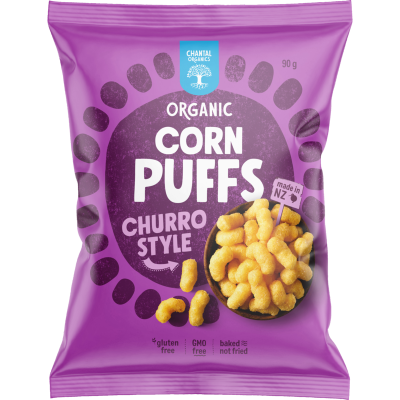 Chantal Organics Churro Style Corn Puffs 90g