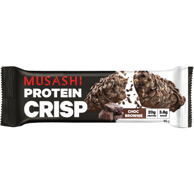 Musashi Choc Brownie Protein Crisp Bar 60G