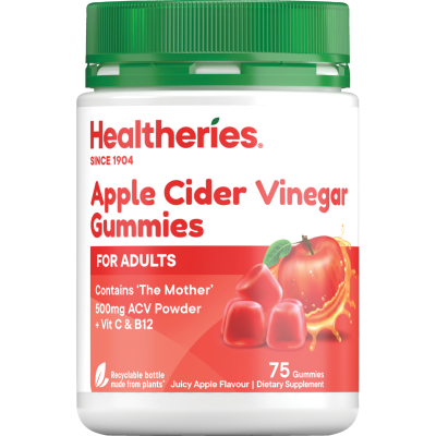 Healtheries Apple Cider Vinegar Gummies For Adults 75pk