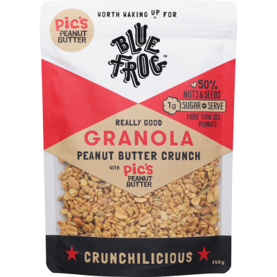 Blue Frog Pics Crunchy Peanut Butter Crunch Granola 350g