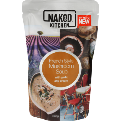 Naked Kitchen French Style Mushroom Soup With Garlic & Cream 500g