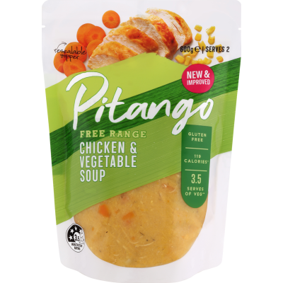 Pitango Free Range Chicken & Vegetable Soup 600g