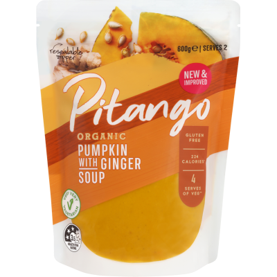 Pitango Organic Pumpkin With Ginger Soup 600g