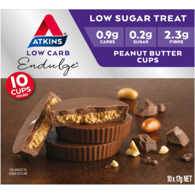 Atkins Endulge Low Carb Peanut Butter Cups 10 x 17g