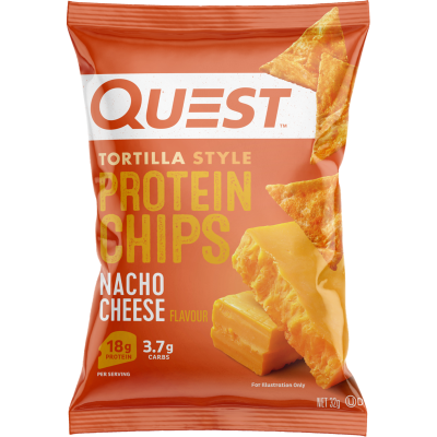 Quest Nacho Cheese Flavour Tortilla Style Protein Chips 32g