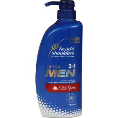 Head & Shoulders Old Spice Ultra Men 2 in 1 Anti Dandruff Shampoo + Conditioner 750ml