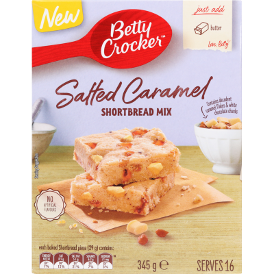 Betty Crocker Salted Caramel Shortbread Mix 345g