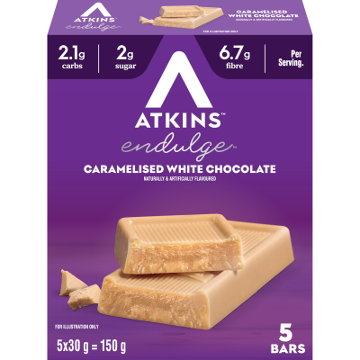Atkins Endulge Caramelised White Chocolate Bars 150g