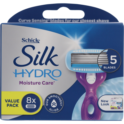 Schick Silk Hydro Moisture Care Razor Refills 8pk