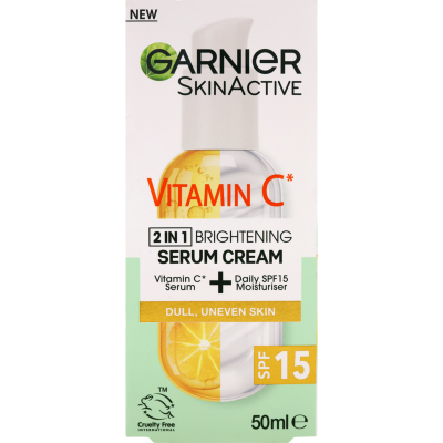 Garnier Vitamin C 2 In 1 Brightening Serum Cream 50ml