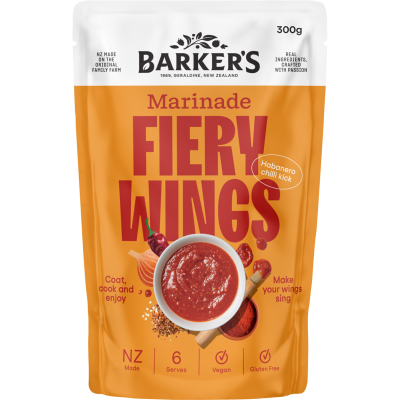 Barker's Fiery Wings Marinade 300g