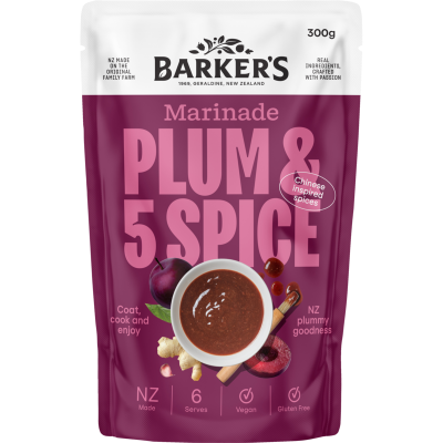 Barker's Plum & Five Spice Marinade 300g