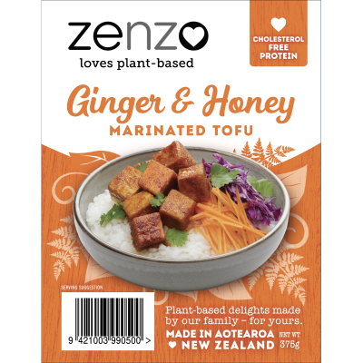 Zenzo Ginger & Honey Marinated Tofu 375g