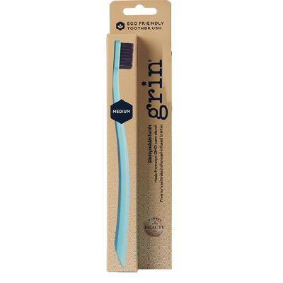 Grin Adults Recycled Mint Medium Toothbrush 1pk