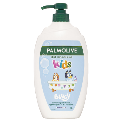 Palmolive Kids Bluey 3 in1 Shampoo Conditioner & Body Wash 1l