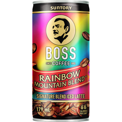 Boss Rainbow Mountain Blend Signature Blend Iced Latte Coffee 179ml