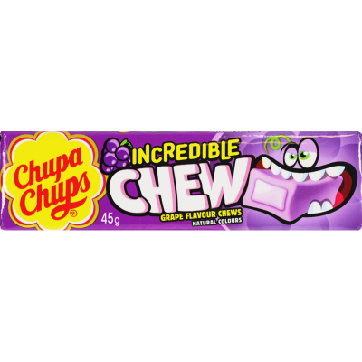 Chupa Chups Grape Flavour Incredible Chews 45g