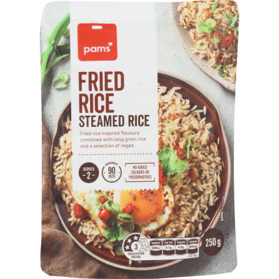 Pams Fried Rice Steamed Rice 250g